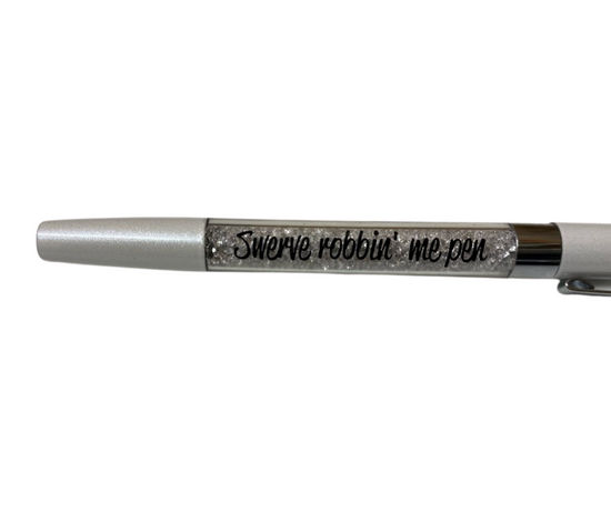 Load image into Gallery viewer, Swerve Robbin&amp;#39; Me Pen Sparkle Ball Point Pen
