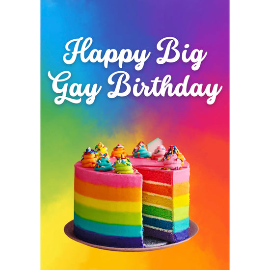 Load image into Gallery viewer, Big Gay Birthday Card
