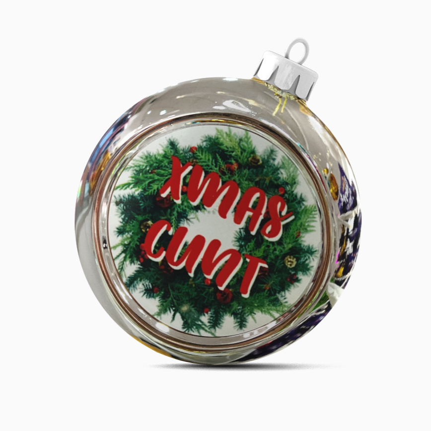 Load image into Gallery viewer, Xmas Cunt Christmas Tree Bauble
