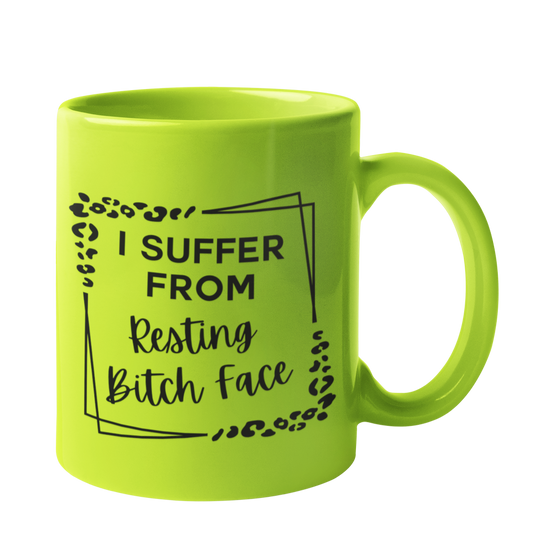 Load image into Gallery viewer, Resting Bitch Face Leopard Print Mug
