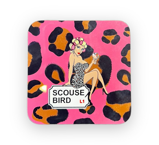 Load image into Gallery viewer, Scouse Bird Leopard Coaster
