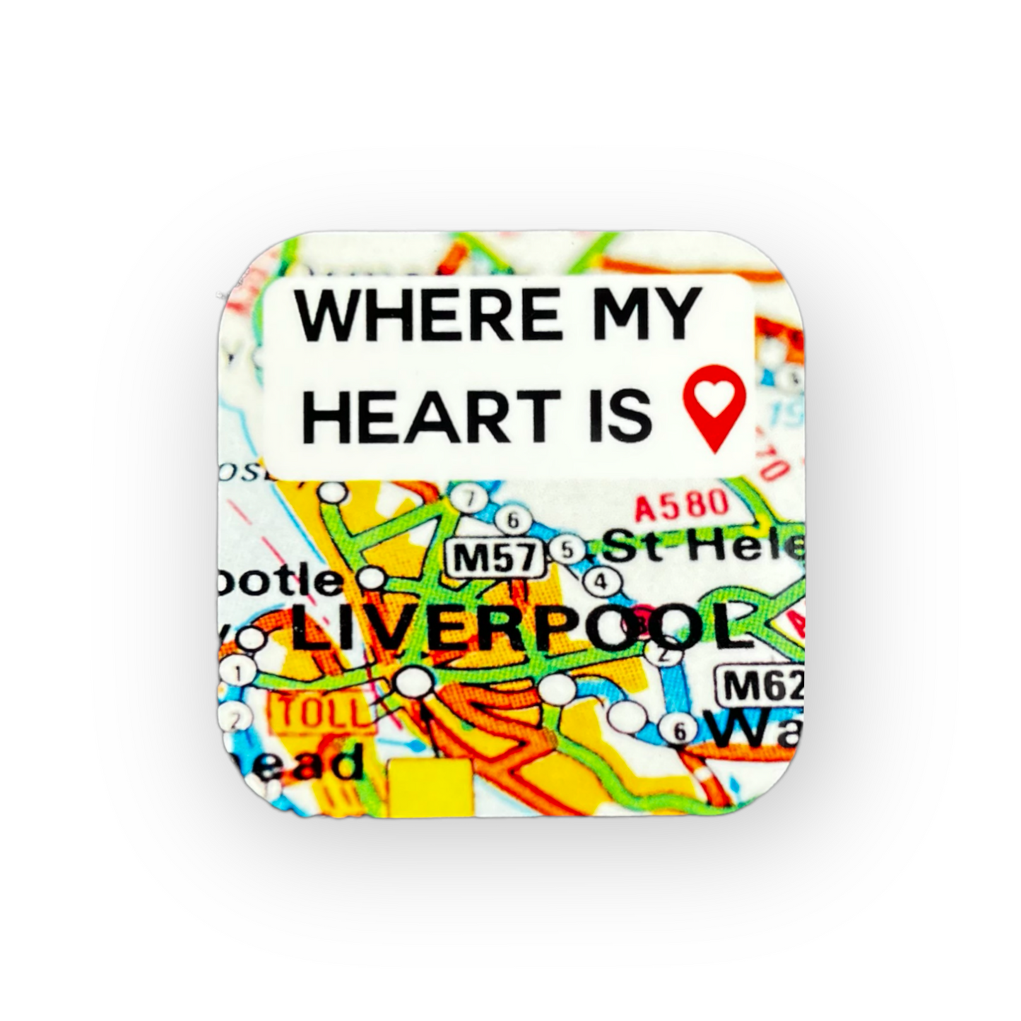 Where My Heart Is Liverpool Fridge Magnet