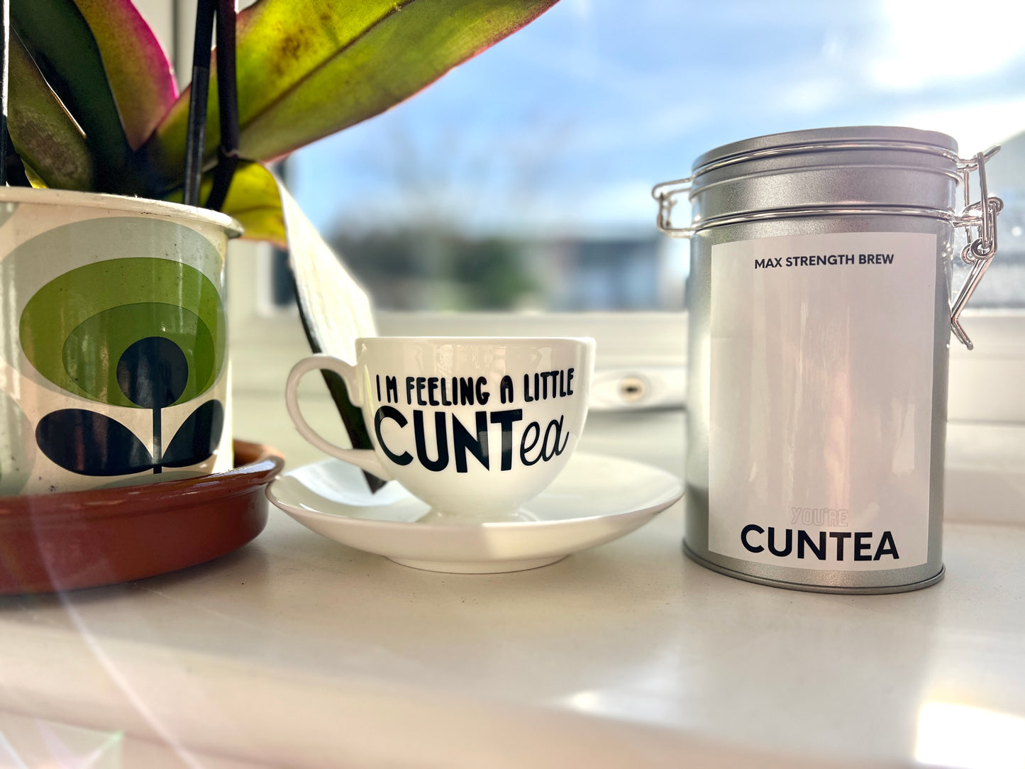 I’m feeling a little CUNTea - China Cup & Saucer