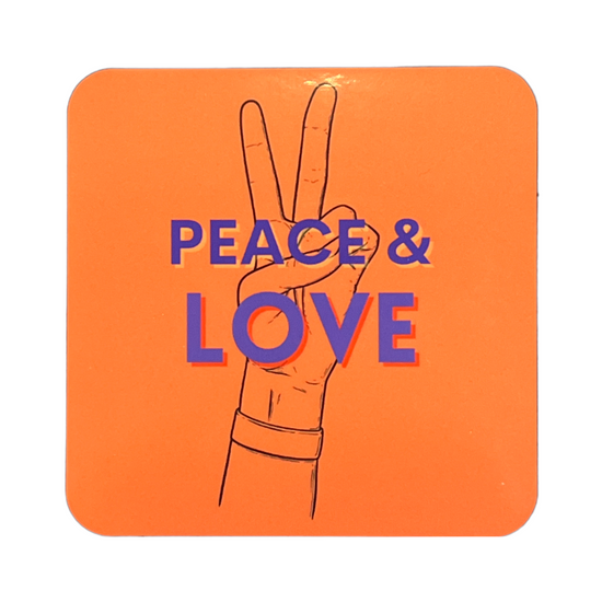 Load image into Gallery viewer, Peace &amp;amp; Love Coaster
