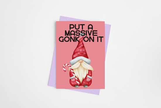 Massive Gonk On It Christmas Card