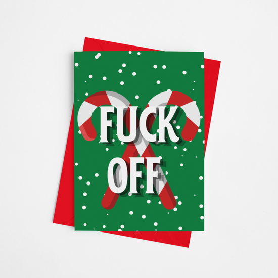 Load image into Gallery viewer, Fuck Off Christmas Card
