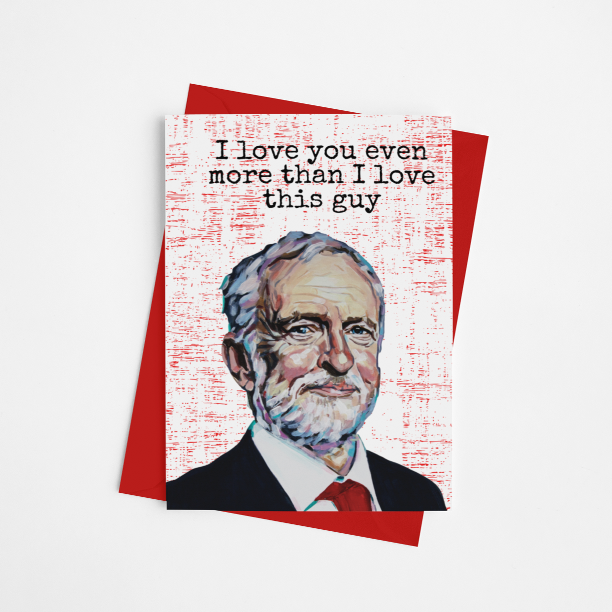 Load image into Gallery viewer, More Than I Love This Guy Valentines Card
